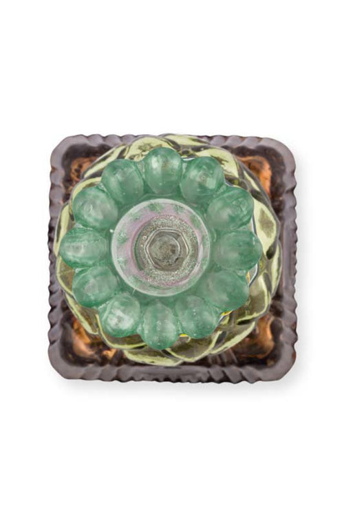 Pip Studio Kaarsenhouders - Beads - Glas - Donkergroen - 23.5cm