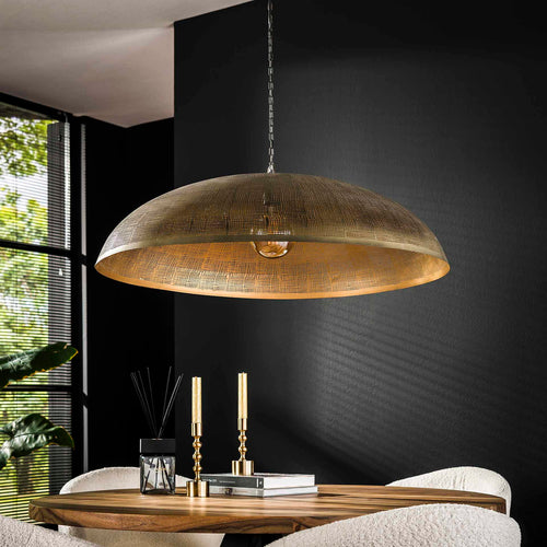Giga Meubel Hanglamp Cosmic - Brons Antiek - 1-Lichts - Ø90x150cm - vtwonen shop