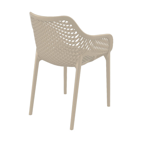 Garden Impressions tuinstoel Air XL design taupe - 2 stuks