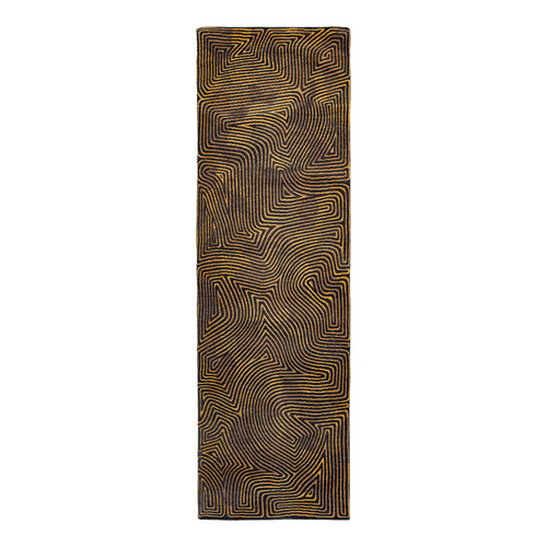 Louis De Poortere vloerkleed Black Gold - bruin - 80x250cm - vtwonen shop