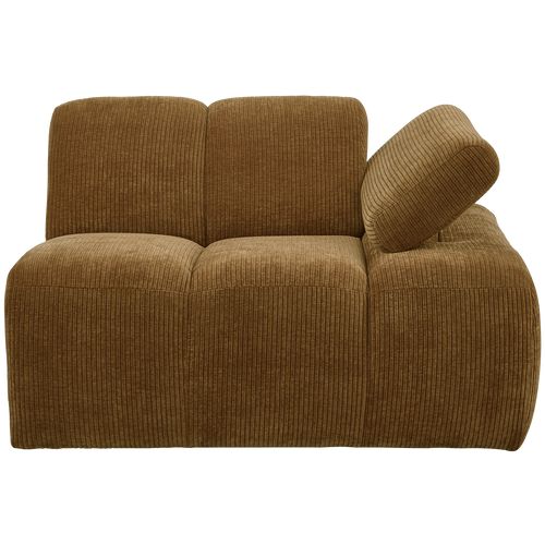 WOOOD 1-zits bank met arm rechts Mojo - Ribstof - Geel - 74x120x97 - vtwonen shop