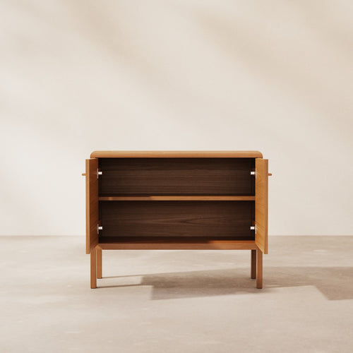 Tikamoon Massief mahoniehouten buffetkast 100 cm - Naturel