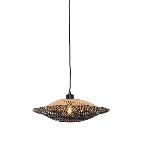 GOOD&MOJO hanglamp Kalimantan - zwart - Ø60cm