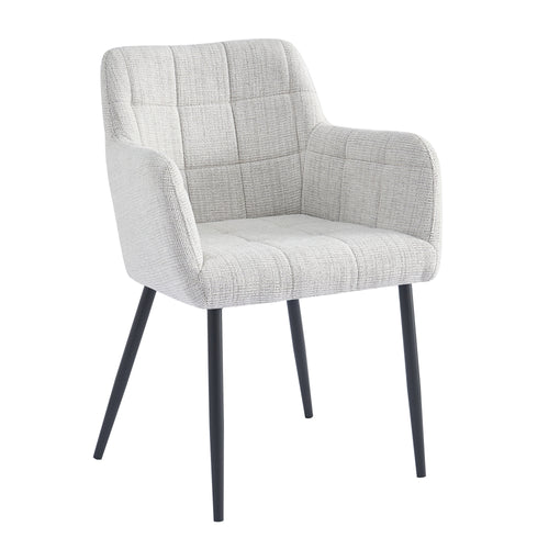 Livingfurn eetkamerstoel Bronco - greige - stof - set van 2 - vtwonen shop