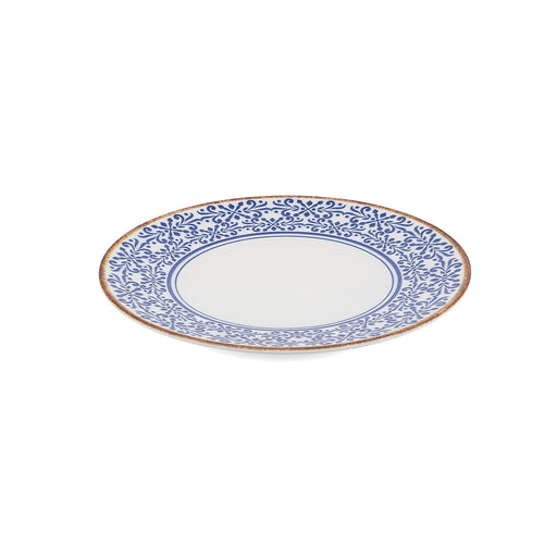 Bonbistro - Plat bord 32cm blauw Azul - Set van 2