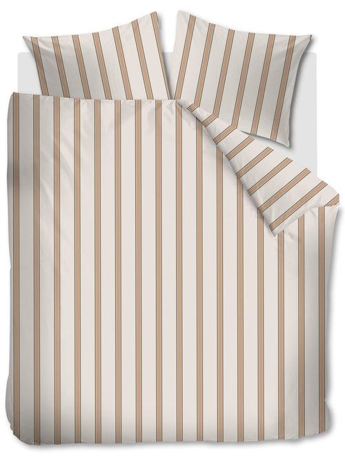 vtwonen Dekbedovertrek Fun Stripe - 200 x 220 cm - Naturel