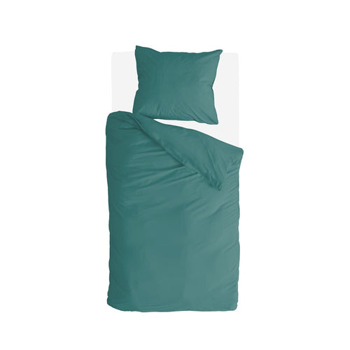 Byrklund - Dekbedovertrek Go Velvet - 140x220 cm - Groen - vtwonen shop