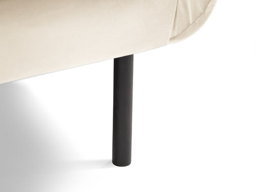 Cosmopolitan Design Fauteuil Vienna flueel, lichtbeige - 94x97x95cm