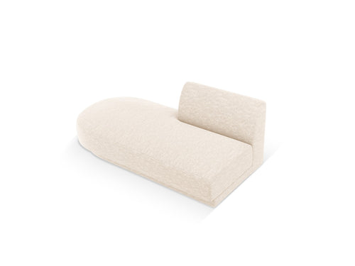 Micadoni - Module "Miley" 2 zitplaatsen, chenille lichtbeige - 90x158x70cm