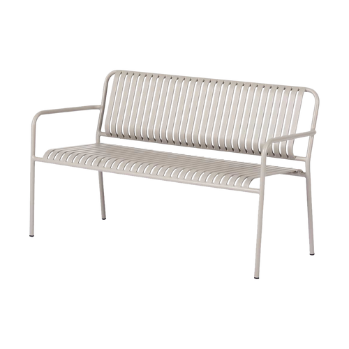 Lisomme Zahra metalen tuinbank taupe - vtwonen shop