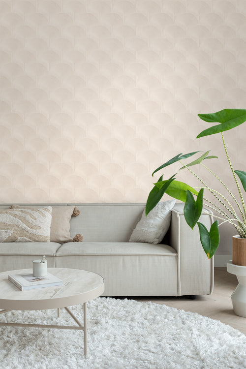 ESTAhome behang 3D-motief beige - 50 x 900 cm - 131100 - vtwonen shop