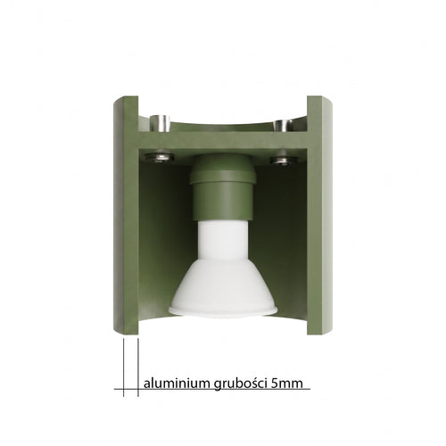 Sollux Lighting Wandlamp ORBIS 1 olijfgroen - 10x12x10cm