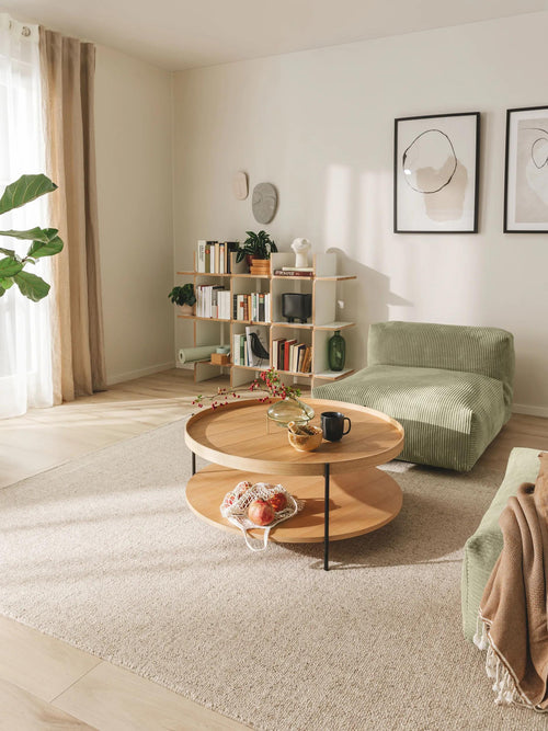 benuta wollen vloerkleed Imke - beige - 160x230 cm