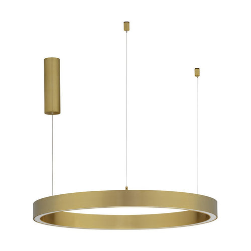Nova Luce STING Geïntegreerde LED-hanglamp in messing goud, Triac dimbaar, 50W, 2968lm, 3000K