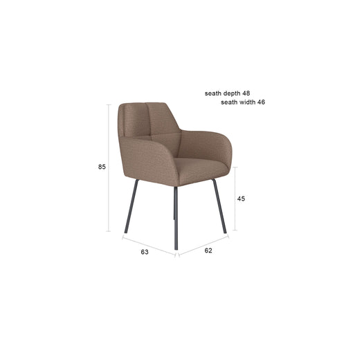 Housecraft Living Pete Eetkamerstoel Metaal Pistache groen