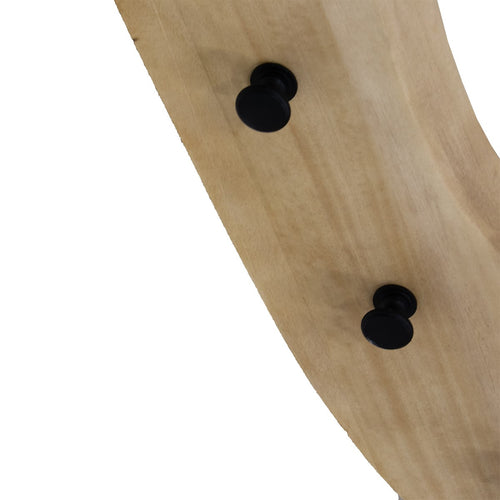 Giga Meubel Kapstok Mirthe - Naturel - Mangohout - 100cm - vtwonen shop