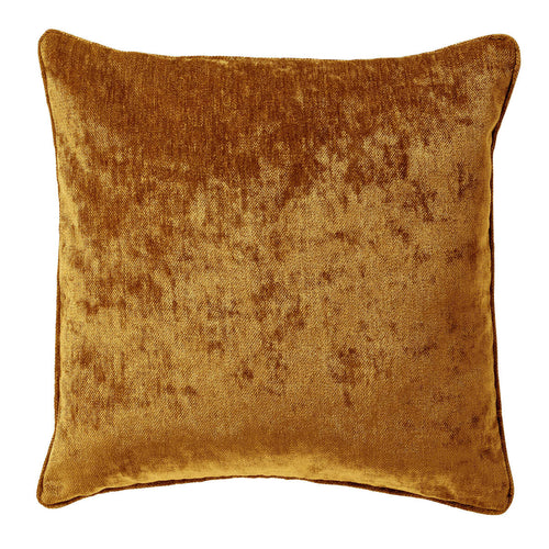 LEWY - kussenhoes 45x45 cm - glansvelours - Chai Tea - geel