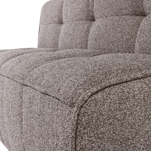 vtwonen Eetbankje Met Rugleuning 164cm Cluster - Bouclé - Middenbruin - 86x164x75