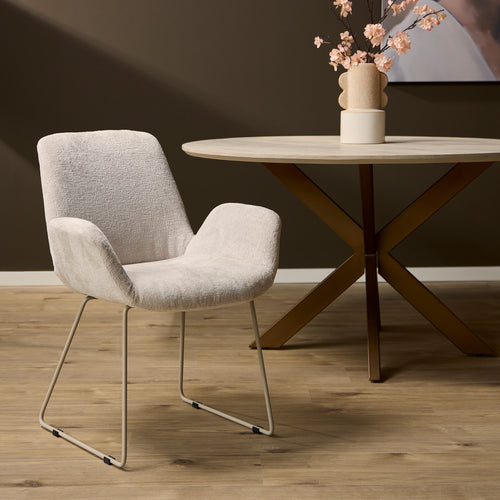 Starfurn  eetkamerstoel  - beige - 63x60x83cm - vtwonen shop