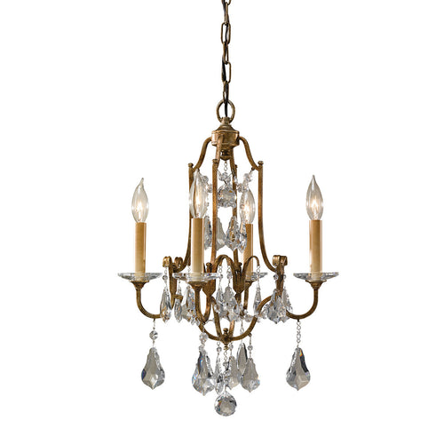 Elstead Valentina - Kroonluchter 4 lichtbronzen afwerking, E14