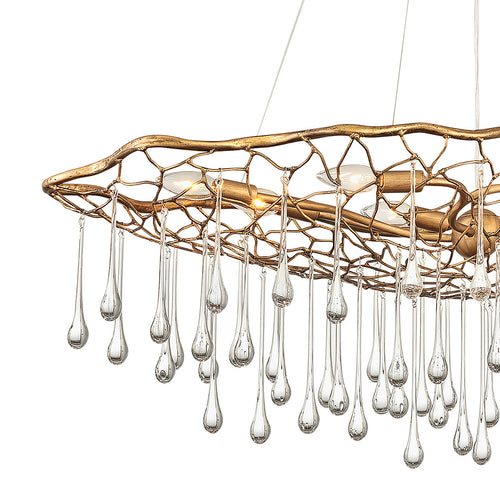 Laguna Lisa McDennon by Hinkley 8-lichts hanglamp gepolijst goud