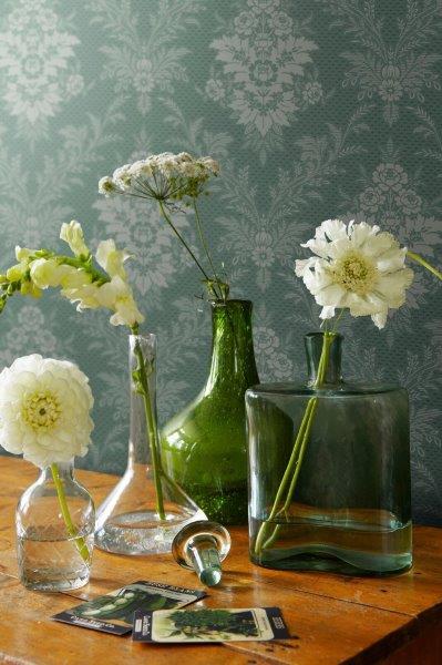 Borastapeter behang bloemen groen - 53 cm x 10.05 m - 660070 - vtwonen shop