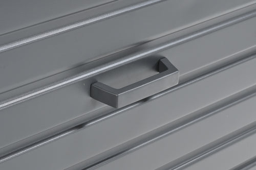 Cambridge kussenbox - aluminium -  141x73 cm - carbon black - vtwonen shop