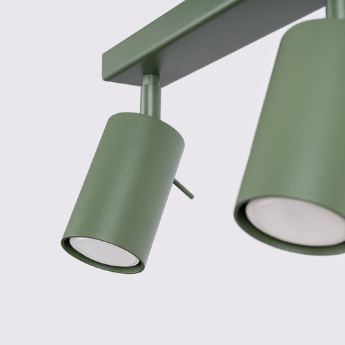Sollux Lighting Plafondlamp RING 3L olijfgroen - 45x6x17cm