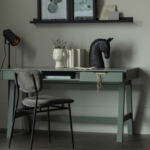 WOOOD Bureau Nikki - Grenen - Jadegroen - 75x140x62 - vtwonen shop