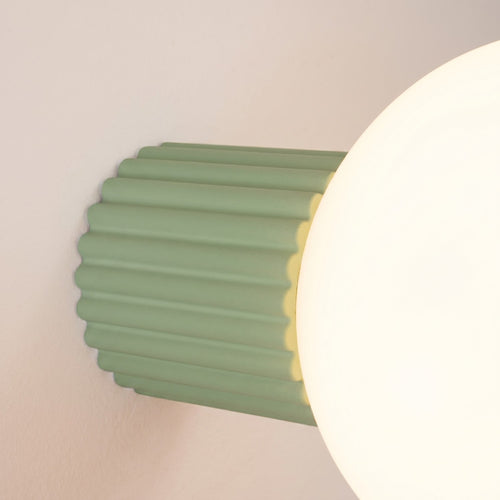 Sollux Lighting Wandlamp HALO salie IP44 - 12x17x12cm