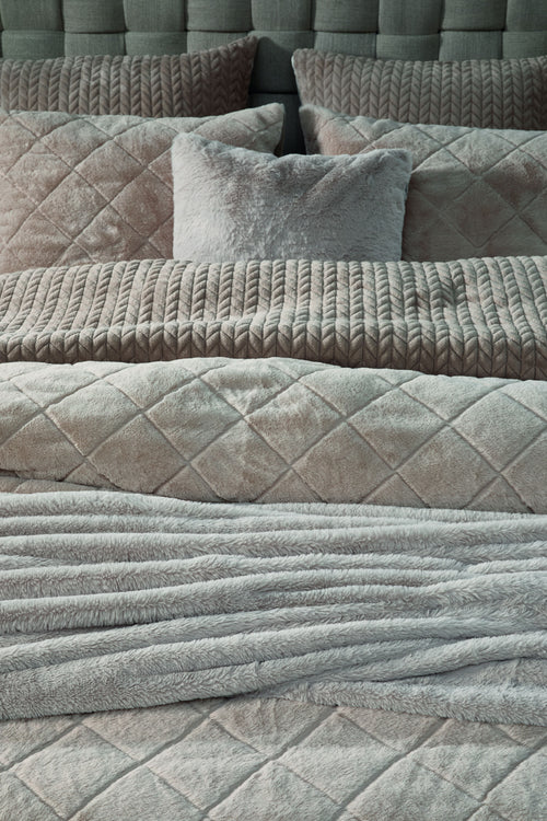 Rivièra Maison Dekbedovertrek Whisper Soft - 200 x 200/220 cm - Taupe