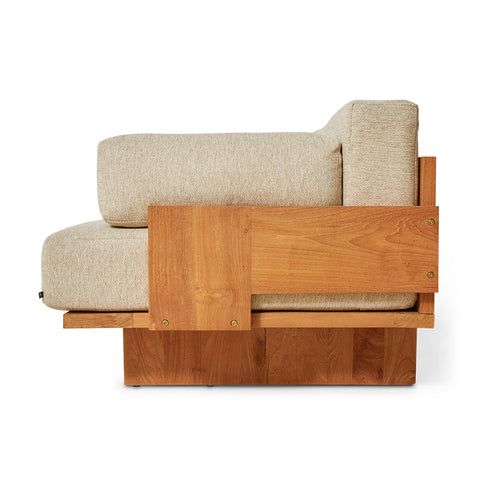 HKLIVING bank outdoor – teak – natural