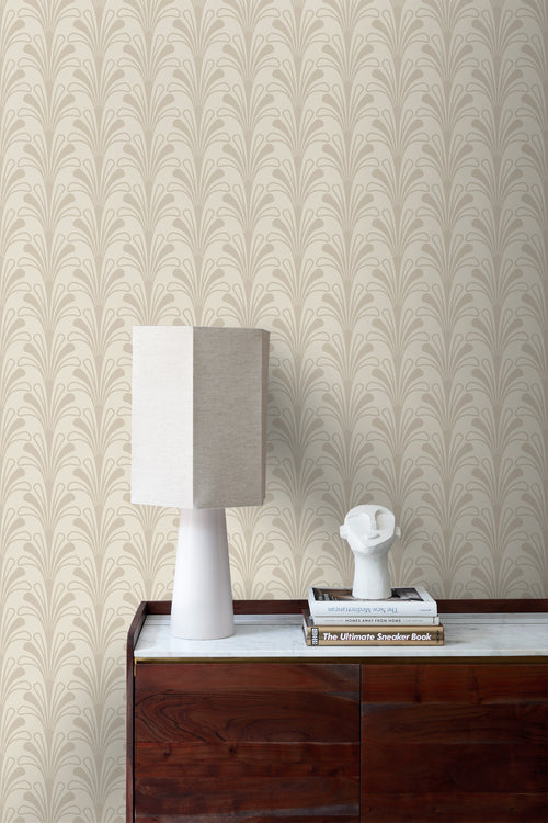 Origin Wallcoverings behang art deco motief zand beige - 50 x 900 cm - 347967 - vtwonen shop