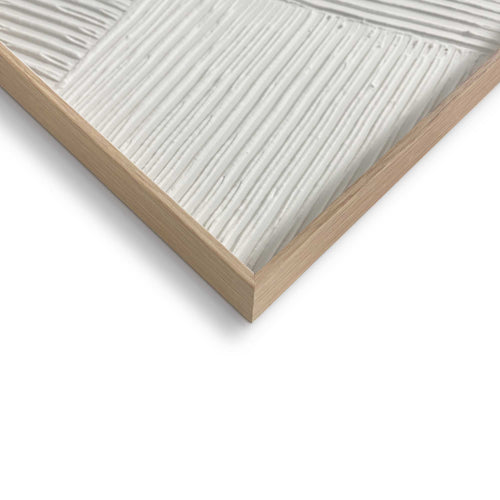 Reinders Diagonal White schilderij 3d art -  wit - woonkamer - 40x30cm