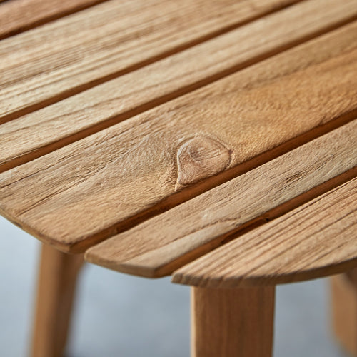 Tikamoon Bijzettafeltje van gerecycled massief teak - Naturel