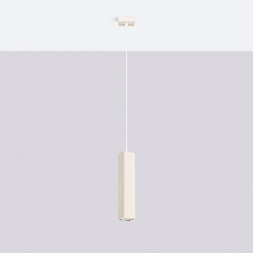 Sollux Lighting Hanglamp RAYO 1 beige - 8x8x118cm