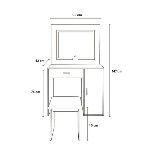 Home Deluxe kaptafel IMANI