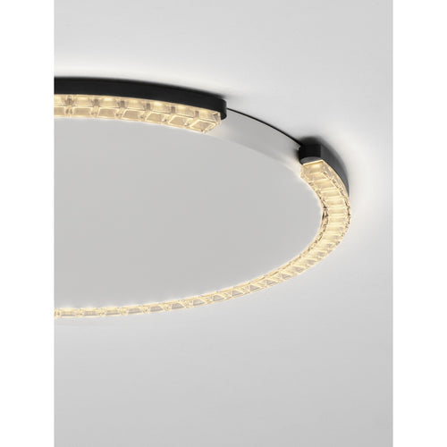 Nova Luce GREAMY Decoratieve plafondlamp Sandy Black Triac dimbare LED 30W 1950lm 3000K