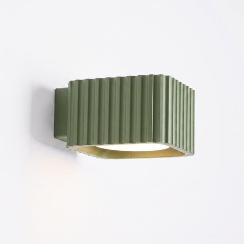 Sollux Lighting Wandlamp RIFF olijfgroen Gx53 - 10x12x6cm