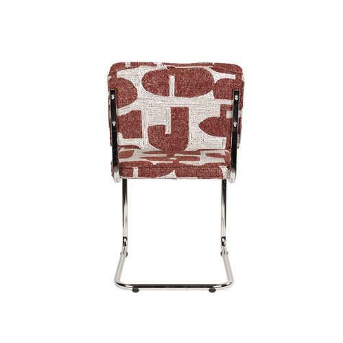 Zuiver Ridge Deco Symbols Eetkamerstoelen Rood - Set van 2