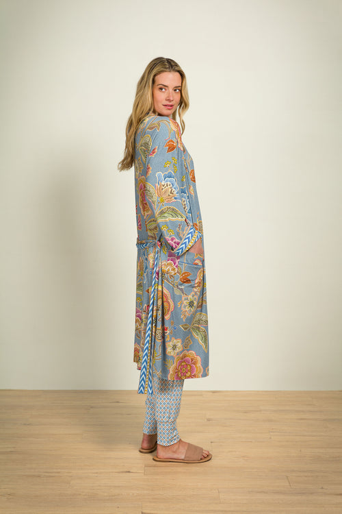 Pip Studio - Nisha Kimono - Dames - Matata - Blauw - M - vtwonen shop
