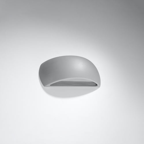 Sollux Lighting Wandlamp keramiek PONTIUS grijs - 32x9x14cm