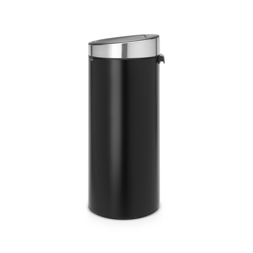 Brabantia Touch Bin New afvalemmer, 30 liter, kunststof binnenemmer - Matt Black