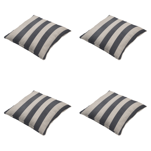 Madison sierkussen Amora - grijs - 50x50x10cm - set van 4