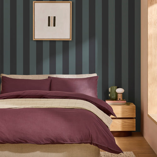 MADE Vliesbehang - Demi Blue Wide Stripe