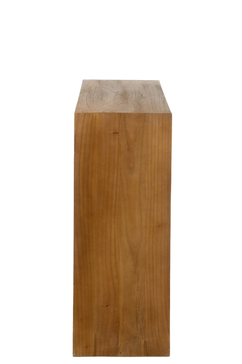 J-Line wandrek Kubus 2p - hout - bruin - vtwonen shop