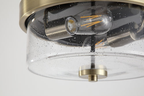 Searchlight plafondlamp Preston - 2 lichts - 33  x 15   cm - brons