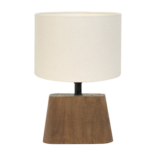 Light & Living tafellamp Kardan/Livigno - hout, eiwit - 20x20x29cm