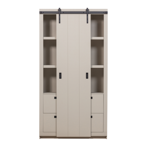 vtwonen schuifdeurkast Barn - Grenen - Dust - 230x122x37