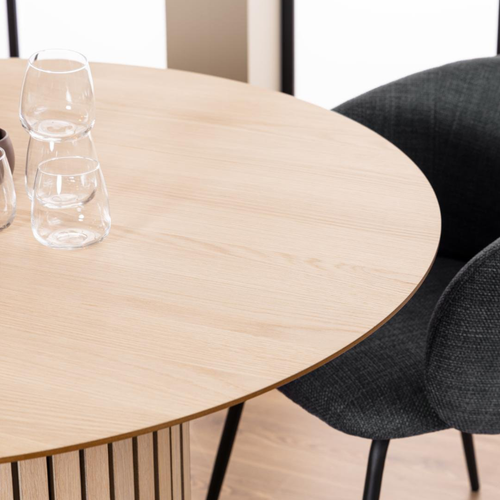 Rebellenclub Eetkamertafel Nampa - ø120 cm - Licht Eiken - vtwonen shop